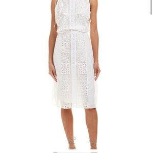 Johnny Was White Midi Dress